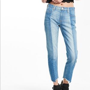 NEW WITH TAGS Express two toned mid rise jeans